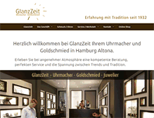 Tablet Screenshot of glanzzeit.de